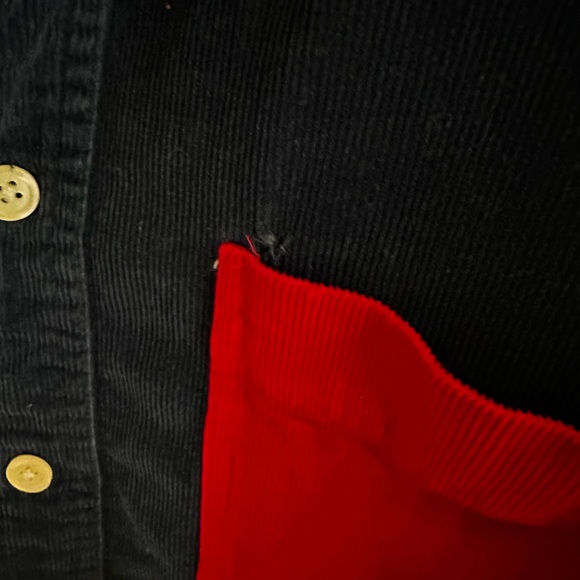 J. CREW VNTG Men’s Color-block Corduroy button down, XL 1991 J. CREW authentic - Picture 6 of 8